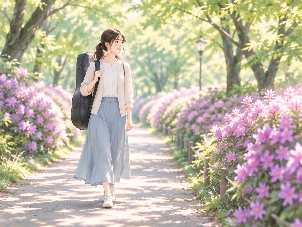 四月は君の嘘の聖地になった公園はどこ?出会いの公園のモデルは練馬の平成つつじ公園
