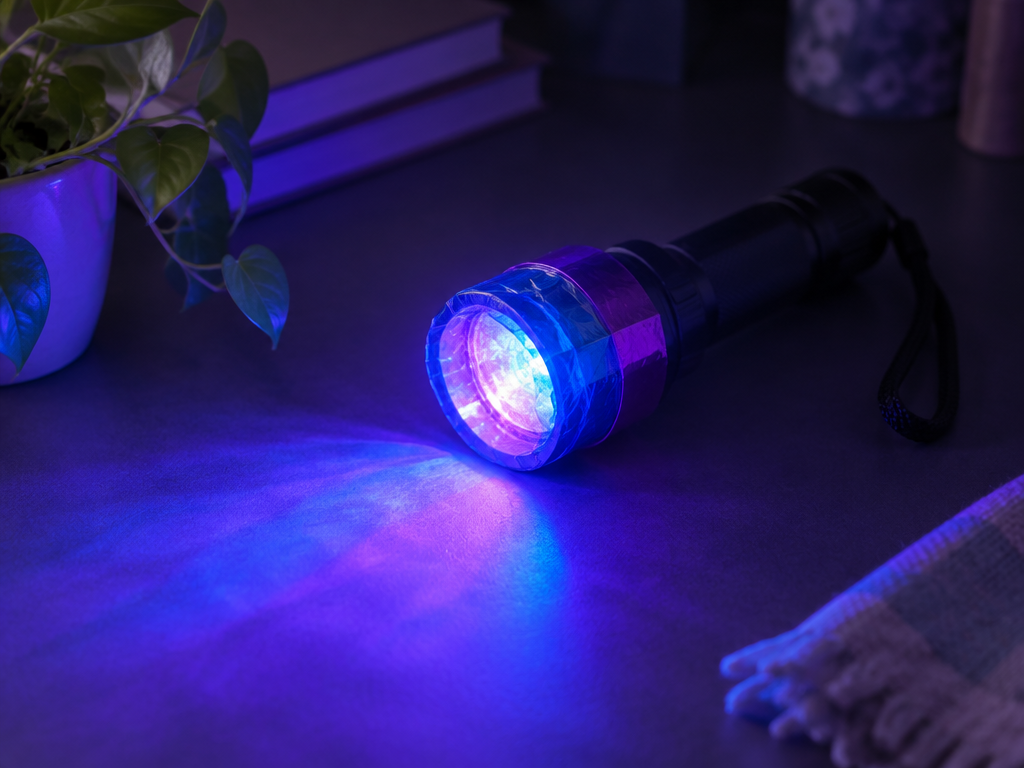 懐中電灯でブラックライトは作れる?青紫の光を出す疑似ブラックライトなら自作できる