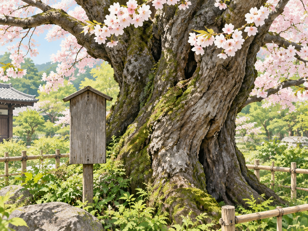 淡墨桜など実在の老桜は前書を添えて詠まれることが多い