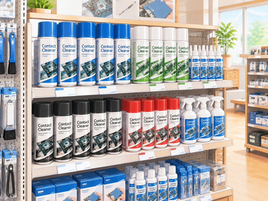 専用の接点復活剤はホームセンター・家電量販店・ドン・キホーテ・通販で買える