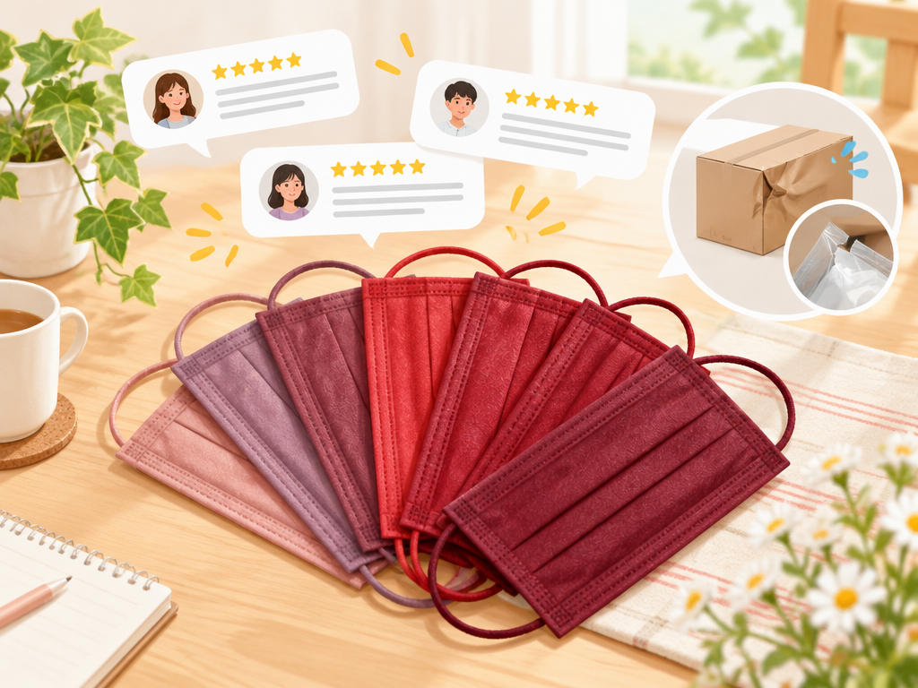 口コミではコスパとカラーの多さが好評で、不満はサイズ違いと不良品に集中している